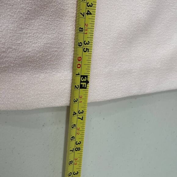 Karl Lagerfeld Paris Pink Sleeveless Navy Lace Trim Classic Career Shift Dress L - Picture 13 of 13